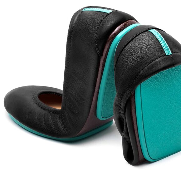 Tieks Black Leather Ballet Flats Shoes size 8 - Picture 7 of 7